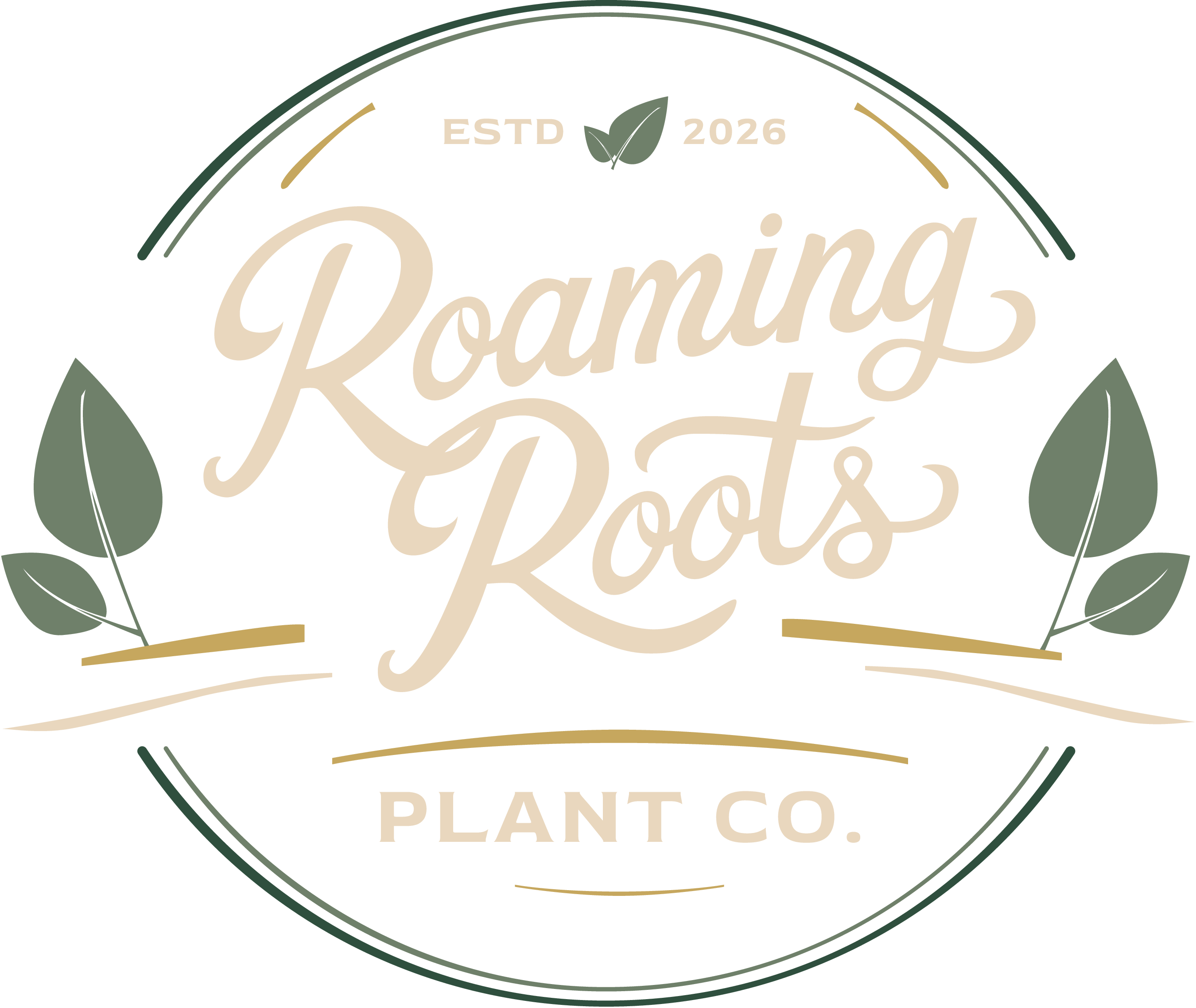 Roaming Roots Plant Co. badge